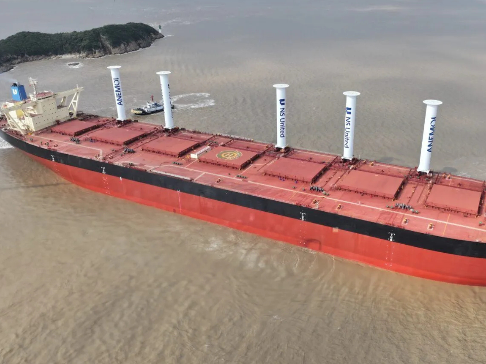 Anemoi Completes Fourth Rotor Sail Installation on NS United Bulk Carrier