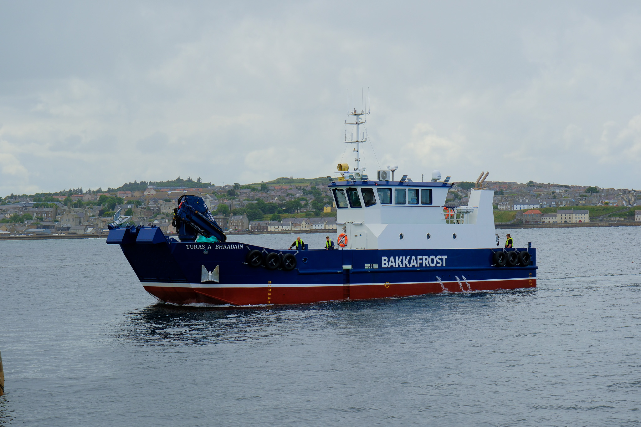 Macduff Ship Design delivers 24m Workboat, ‘Turas A Bhradain’ to owners Bakkafrost Scotland
