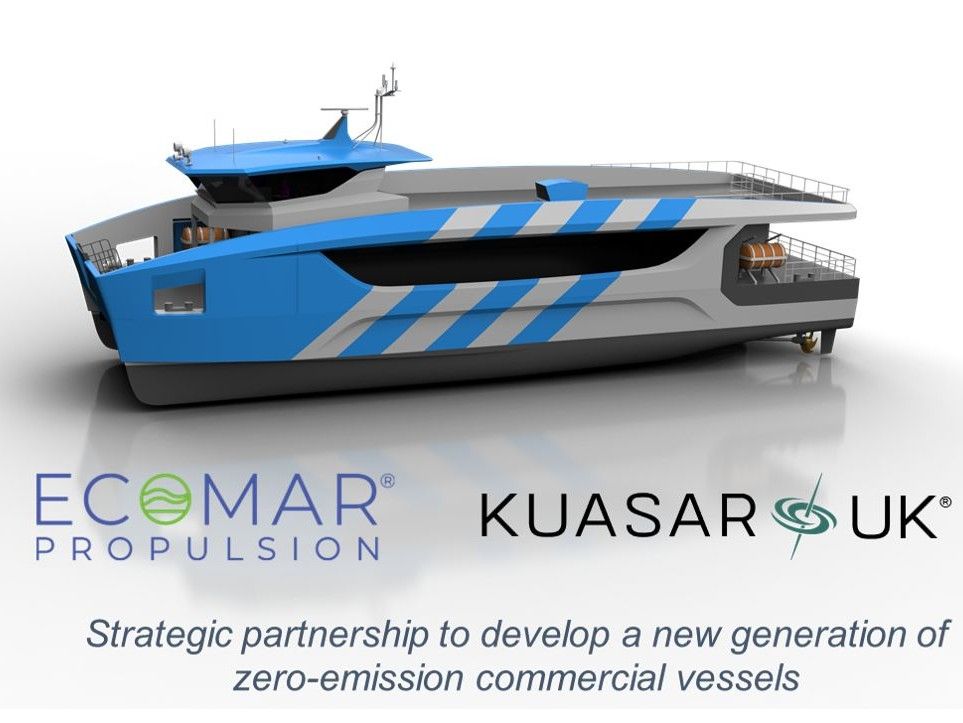 Ecomar Propulsion & Kausar UK Partner to Design 100% Emission-Free Commercial Ships