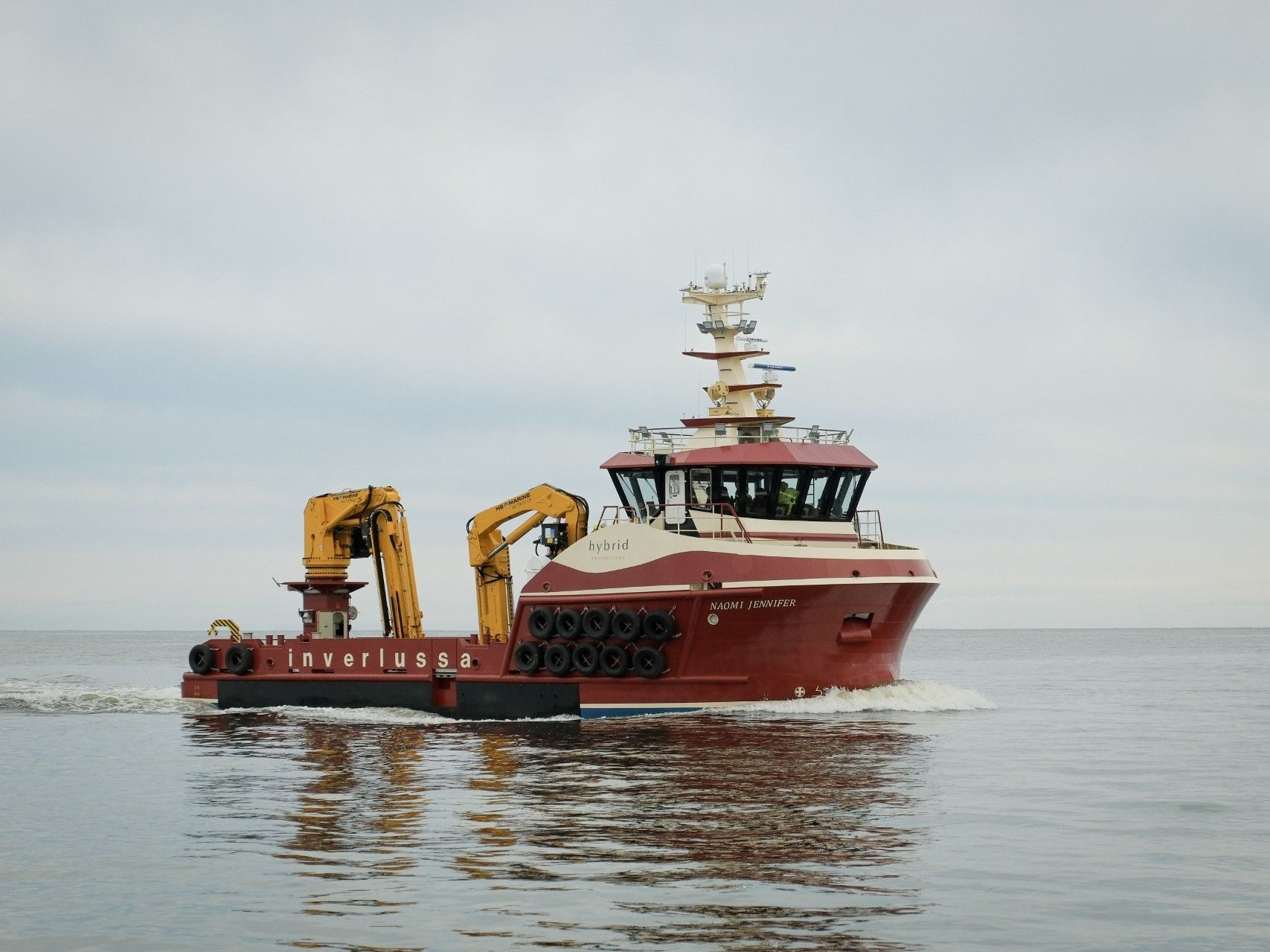 Macduff Ship Design Deliver Aquaculture Service Vessel 'Naomi Jennifer'