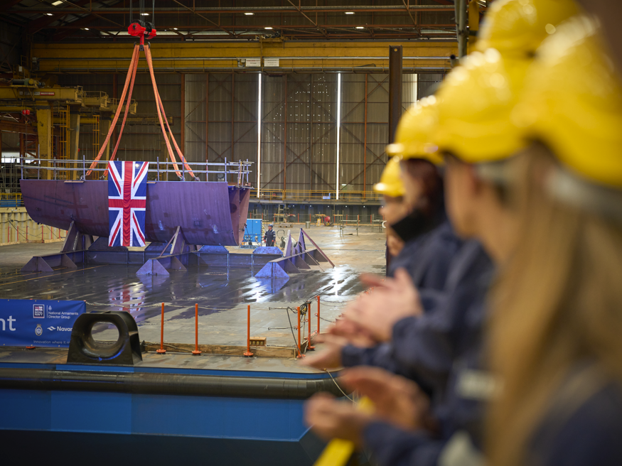 Keel Laid for First Fleet Solid Support Ship as Assembly Begins at Appledore