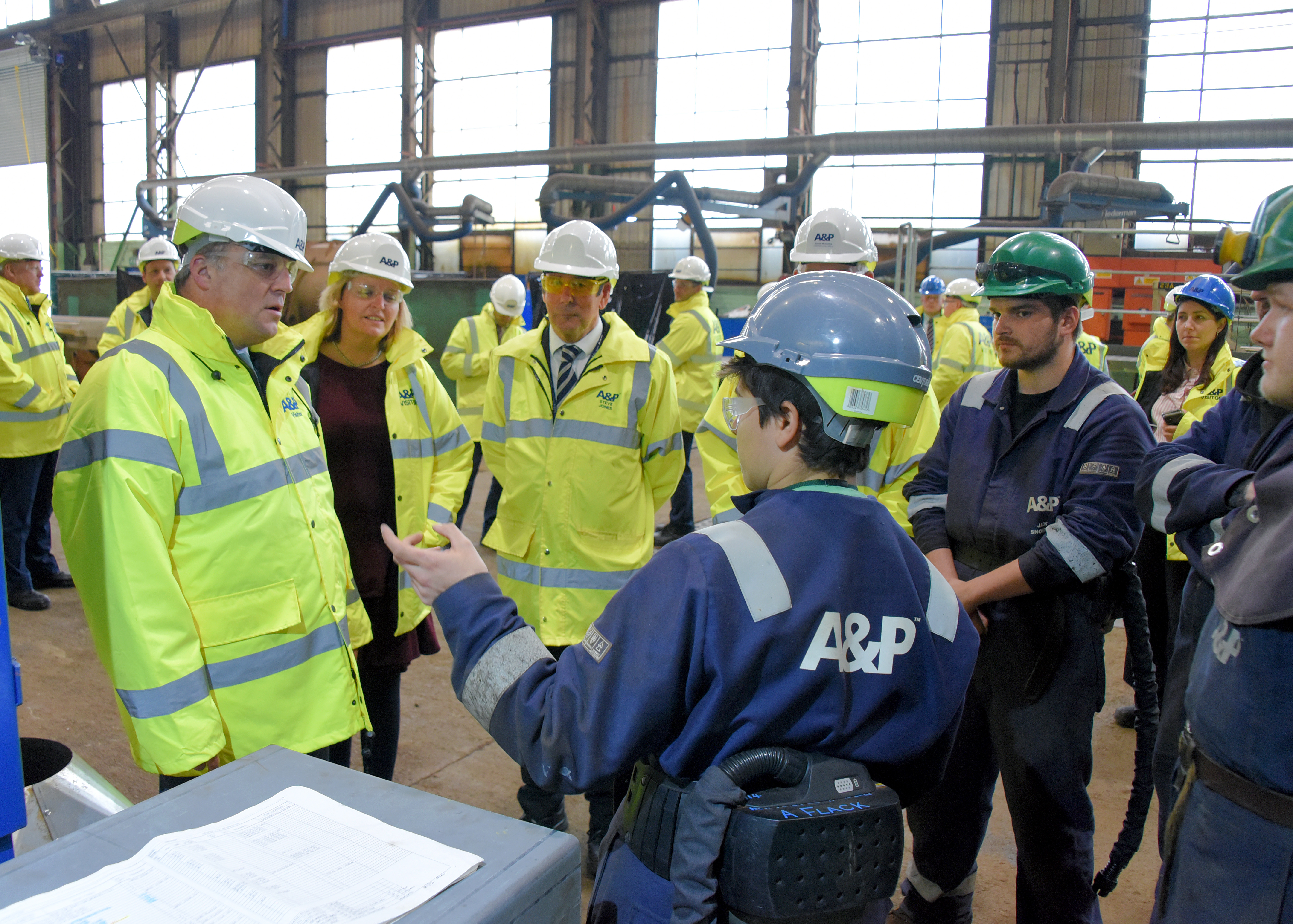 Defence Secretary Ben Wallace Visits A&P Falmouth 