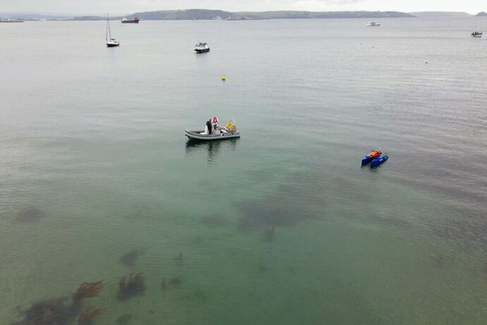 HydroSurv REAV-28 Uncrewed Surface Vessel (USV) surveying seagrass meadow - credit Valeport.jpg
