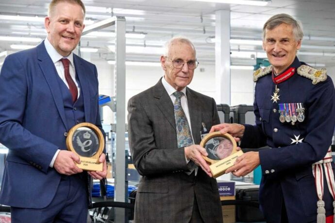 Sonardyne International has been formally presented with its two prestigious King’s Awards for Enterprise in a ceremony at its Hampshire, UK, headquarters.jpeg